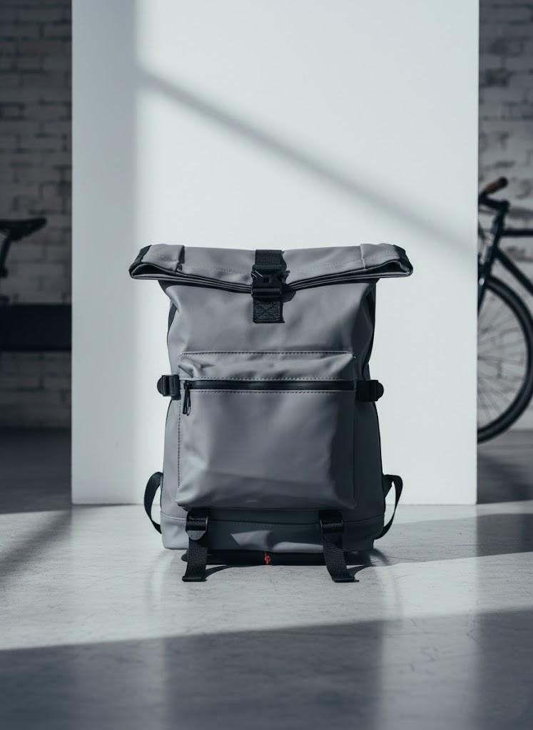 Roll-top hátizsák – szürke