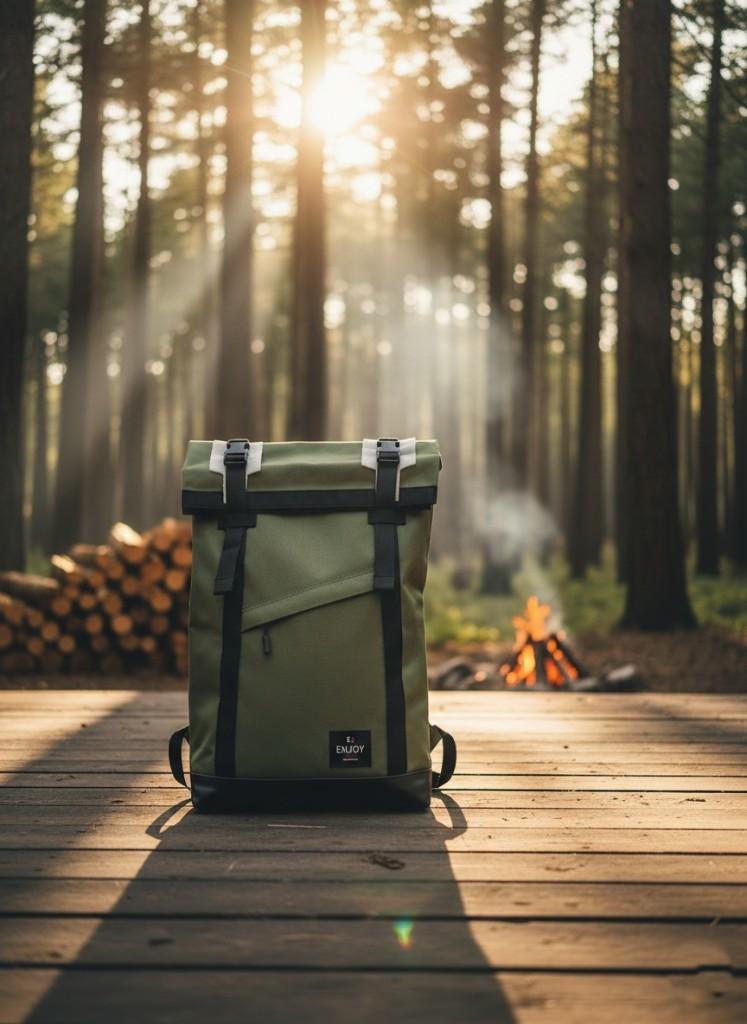 Roll-top hátizsák – olívazöld ENJOY