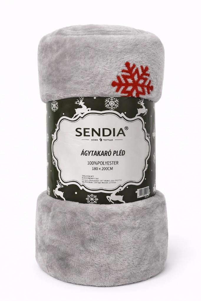 Sendia ágytakaró pléd – szürke