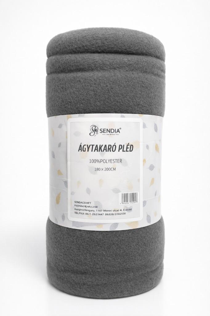 Sendia ágytakaró pléd – sötétszürke