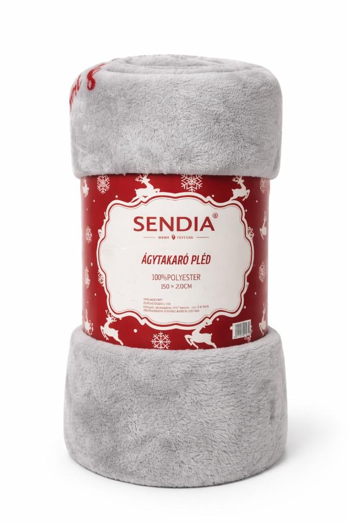 Sendia ágytakaró pléd – világosszürke