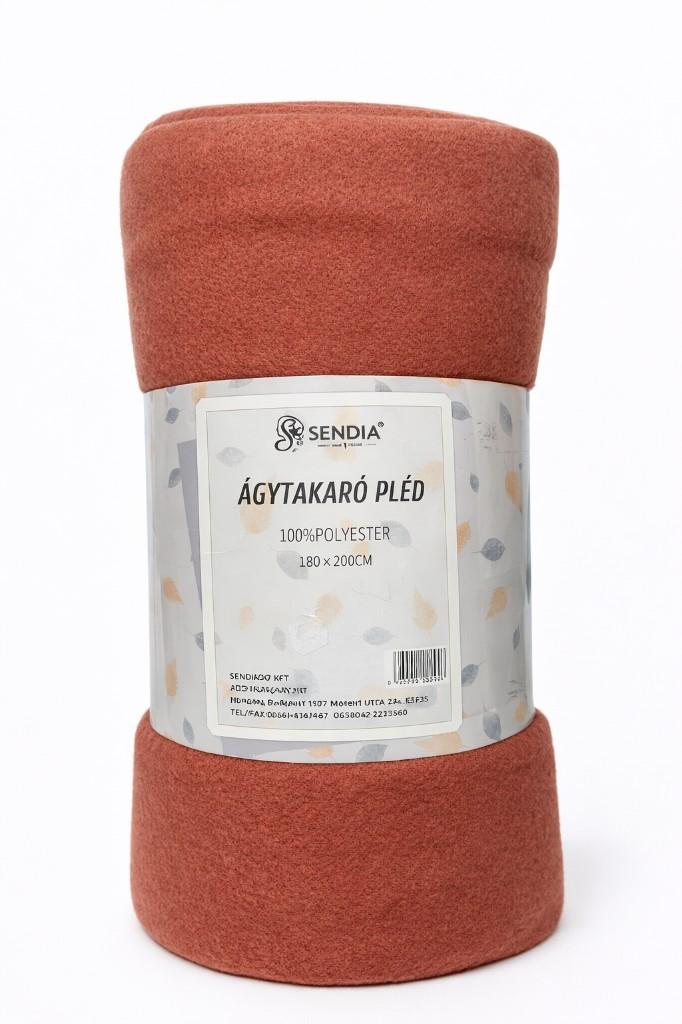 Sendia ágytakaró pléd – terracotta