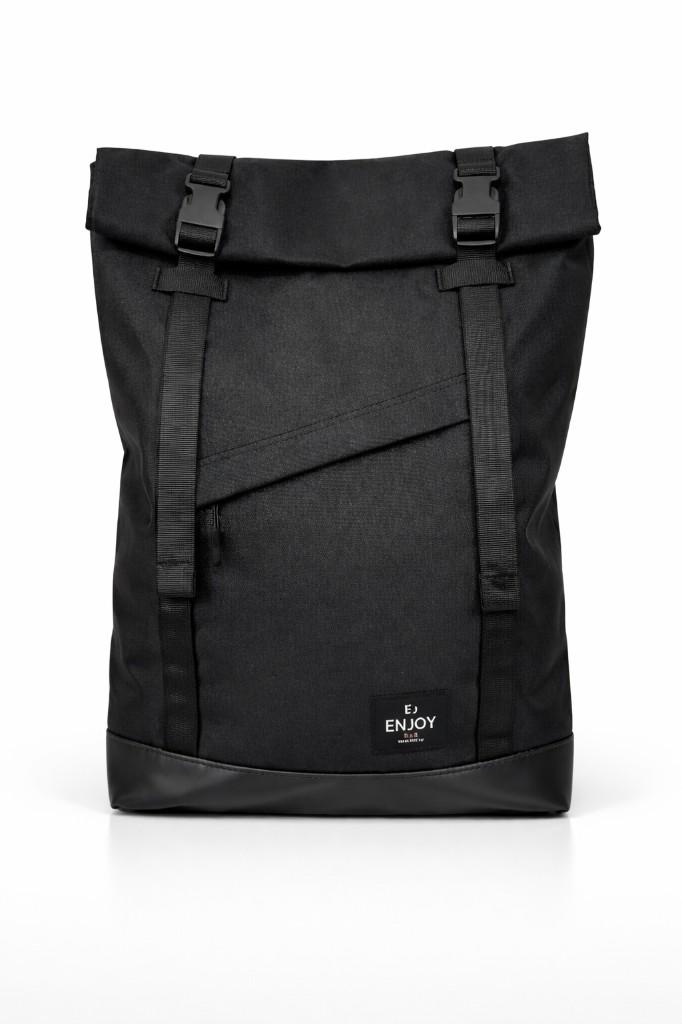 Roll-top hátizsák – fekete