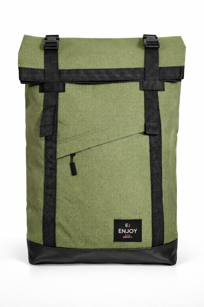 Roll-top hátizsák – olívazöld