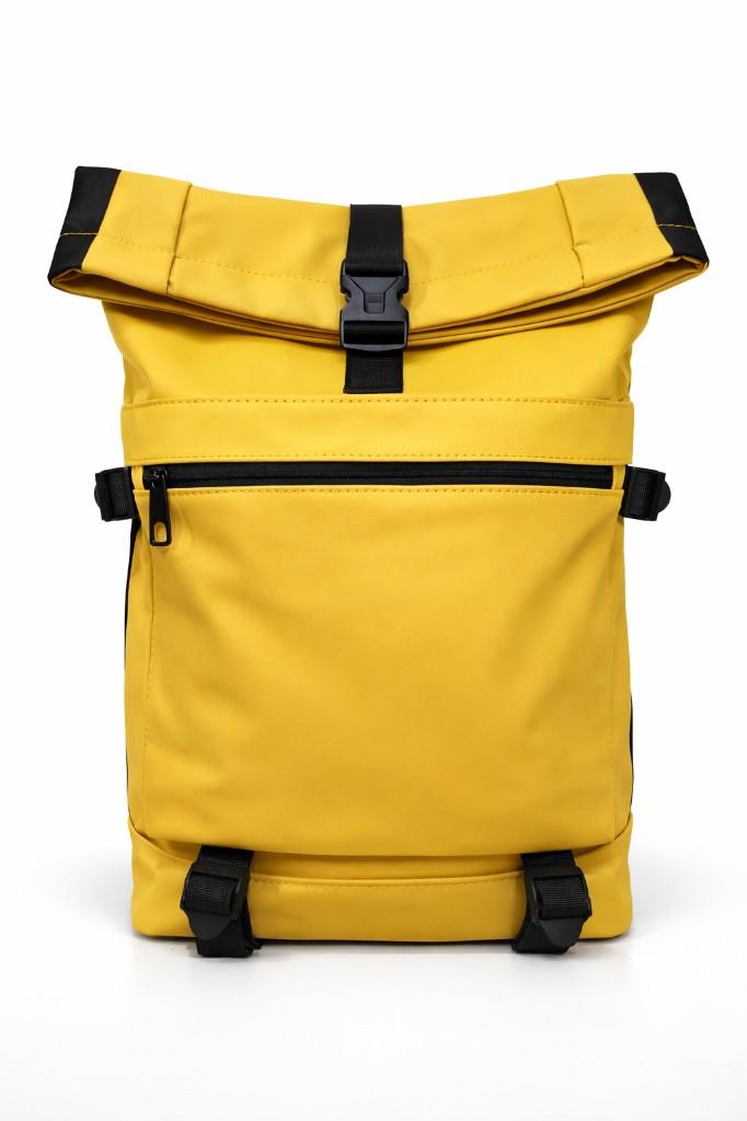 Roll-top hátizsák – mustár sárga